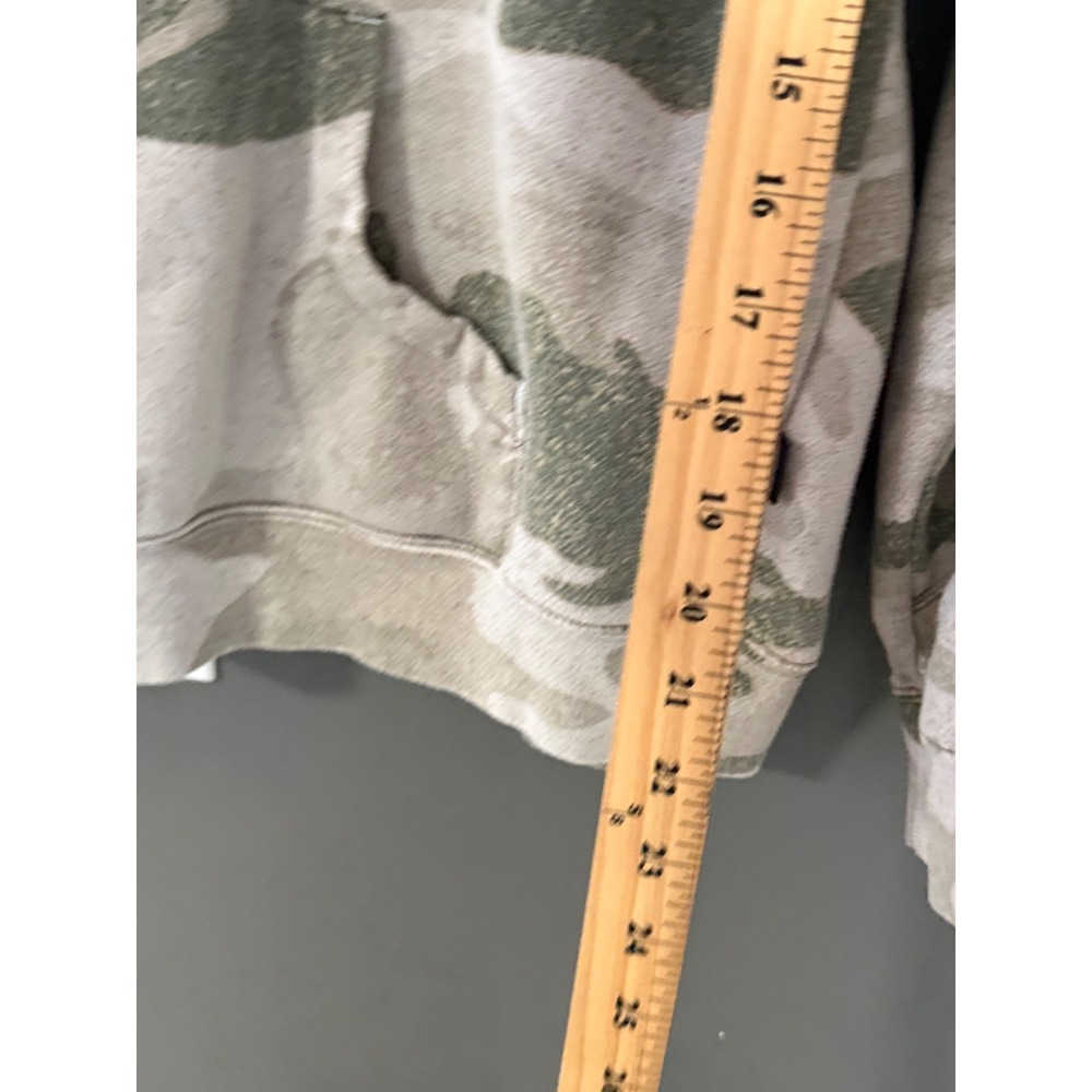Cabelas Womens Camo Hoodie M Regular Hunted Hunting Graphic Sweatshirt Baby Blue - Picture 7 of 8